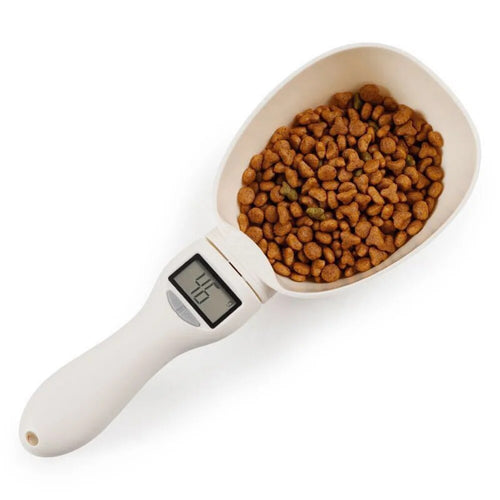 Digital pet food measuring spoon scale for perfect portions
